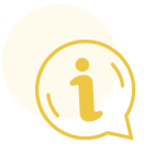 gold yellow chat information icon